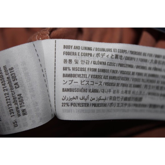 Abercrombie & Fitch Soft AF Collection Tan Brown Long Sleeve Bodysuit Size S NWT - Picture 4 of 6